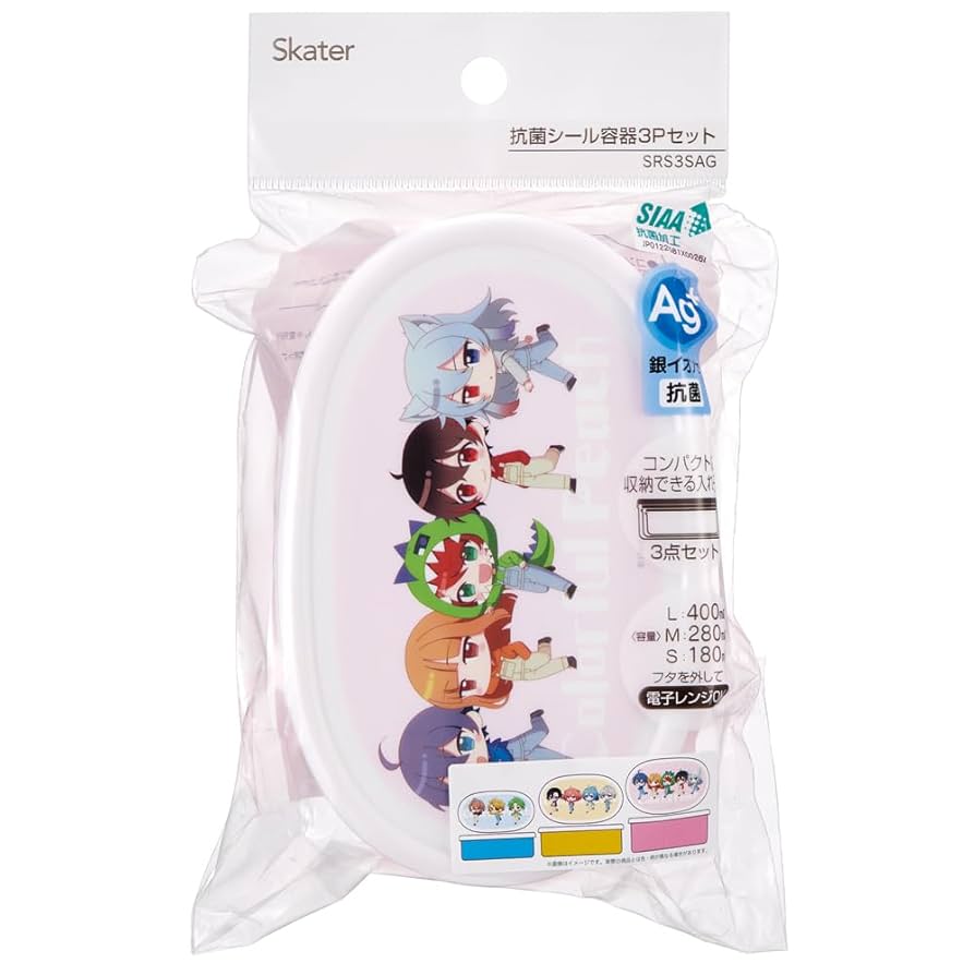 ぴーちさま Amazon｜スケーター(Skater) 弁当箱 シール容器 保存容器 3個組